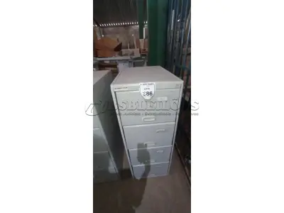 01 ARQUIVO COM 04 GAVETAS EM AÇO. (NO ESTADO) ATENÇÃO! FAZER A VISITAÇÃO ANTES DE ARREMATAR, NÃO SABEMOS SE FUNCIONA, LEILÃO NÃO TEM GARANTIA E NEM DEVOLUÇÃO, SUJEITO A POSSÍVEIS AVARIAS VISÍVEIS/OCULTAS E/OU AUSÊNCIA DE COMPONENTES.
