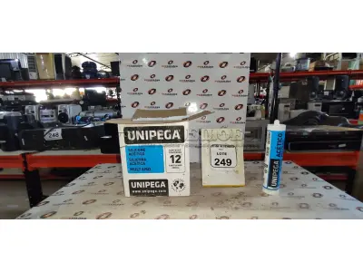 12 CARTUCHOS DE SILICONE ACÉTICO MULTIUSO DE 250ML CADA MARCA UNIPEGA. (NO ESTADO) ATENÇÃO! FAZER A VISITAÇÃO ANTES DE ARREMATAR, NÃO SABEMOS SE FUNCIONA, LEILÃO NÃO TEM GARANTIA E NEM DEVOLUÇÃO, SUJEITO A POSSÍVEIS AVARIAS VISÍVEIS/OCULTAS E/OU AUSÊNCIA DE COMPONENTES.
