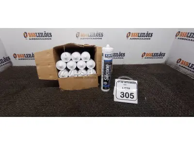 12 CARTUCHOS DE ADESIVO SILICONE ACÉTICA DE 280G CADA NA COR PRETA. (NO ESTADO) ATENÇÃO! FAZER A VISITAÇÃO ANTES DE ARREMATAR, NÃO SABEMOS SE FUNCIONA, LEILÃO NÃO TEM GARANTIA E NEM DEVOLUÇÃO, SUJEITO A POSSÍVEIS AVARIAS VISÍVEIS/OCULTAS E/OU AUSÊNCIA DE COMPONENTES.