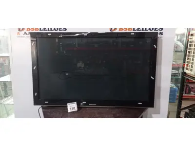 01 TV 58’’ MARCA PANASONIC. (NO ESTADO) ATENÇÃO! FAZER A VISITAÇÃO ANTES DE ARREMATAR, NÃO SABEMOS SE FUNCIONA, LEILÃO NÃO TEM GARANTIA E NEM DEVOLUÇÃO, SUJEITO A POSSÍVEIS AVARIAS VISÍVEIS/OCULTAS E/OU AUSÊNCIA DE COMPONENTES.