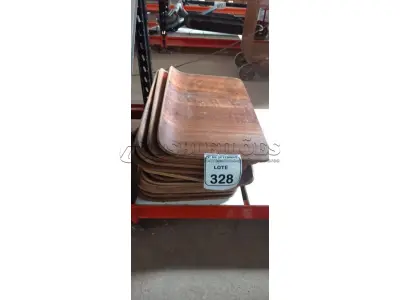 20 PLACAS DE MADEIRA. (NO ESTADO) ATENÇÃO! FAZER A VISITAÇÃO ANTES DE ARREMATAR, NÃO SABEMOS SE FUNCIONA, LEILÃO NÃO TEM GARANTIA E NEM DEVOLUÇÃO, SUJEITO A POSSÍVEIS AVARIAS VISÍVEIS/OCULTAS E/OU AUSÊNCIA DE COMPONENTES.