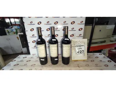 03 GARRAFAS DE VINHO TINTO CABERNET MALBEC ARGENTINO DE 750ML CADA MARCA D.V CATENA. (NO ESTADO) ATENÇÃO! FAZER A VISITAÇÃO ANTES DE ARREMATAR, NÃO SABEMOS SE FUNCIONA, LEILÃO NÃO TEM GARANTIA E NEM DEVOLUÇÃO, SUJEITO A POSSÍVEIS AVARIAS VISÍVEIS/OCULTAS E/OU AUSÊNCIA DE COMPONENTES.