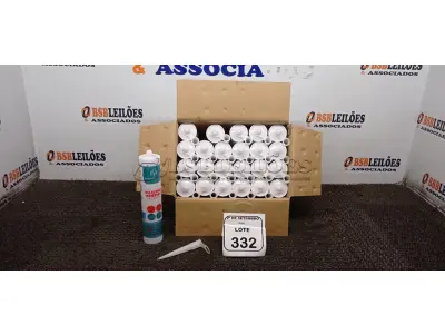 12 UNIDADES DE SILICONE ACÉTICO INCOLOR DE 240G CADA MARCA MONUMENTAL. (NO ESTADO) ATENÇÃO! FAZER A VISITAÇÃO ANTES DE ARREMATAR, NÃO SABEMOS SE FUNCIONA, LEILÃO NÃO TEM GARANTIA E NEM DEVOLUÇÃO, SUJEITO A POSSÍVEIS AVARIAS VISÍVEIS/OCULTAS E/OU AUSÊNCIA DE COMPONENTES.