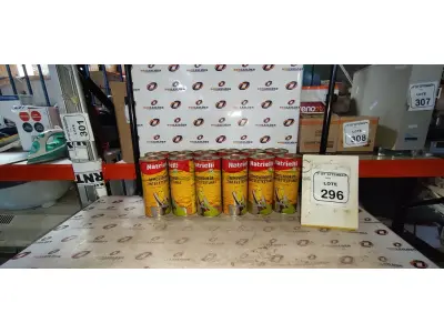 12 LATAS DE REMOVEDORES DE TINTAS E TEXTURAS DE 900ML CADA. (NO ESTADO) ATENÇÃO! FAZER A VISITAÇÃO ANTES DE ARREMATAR, NÃO SABEMOS SE FUNCIONA, LEILÃO NÃO TEM GARANTIA E NEM DEVOLUÇÃO, SUJEITO A POSSÍVEIS AVARIAS VISÍVEIS/OCULTAS E/OU AUSÊNCIA DE COMPONENTES.