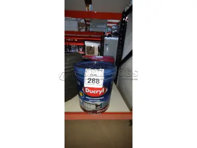 01 BALDE DE TINTA ACRÍLICA STANDARD NA COR CÉU DE VERÃO FOSCO DE 16L MARCA DUCRYL. (NO ESTADO) ATENÇÃO! FAZER A VISITAÇÃO ANTES DE ARREMATAR, NÃO SABEMOS SE FUNCIONA, LEILÃO NÃO TEM GARANTIA E NEM DEVOLUÇÃO, SUJEITO A POSSÍVEIS AVARIAS VISÍVEIS/OCULTAS E/OU AUSÊNCIA DE COMPONENTES.