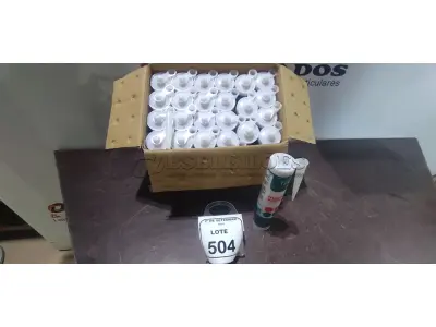12 UNIDADES DE SILICONE ACÉTICO INCOLOR DE 240G CADA MARCA MONUMENTAL. (NO ESTADO) ATENÇÃO! FAZER A VISITAÇÃO ANTES DE ARREMATAR, NÃO SABEMOS SE FUNCIONA, LEILÃO NÃO TEM GARANTIA E NEM DEVOLUÇÃO, SUJEITO A POSSÍVEIS AVARIAS VISÍVEIS/OCULTAS E/OU AUSÊNCIA DE COMPONENTES.
