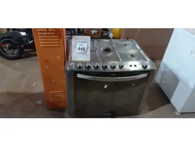 01 FOGÃO DE 05 BOCAS MARCA ELECTROLUX E 01 MOTOR DE CANCELA AUTOMÁTICA INCOMPLETO. (NO ESTADO) ATENÇÃO! FAZER A VISITAÇÃO ANTES DE ARREMATAR, NÃO SABEMOS SE FUNCIONA, LEILÃO NÃO TEM GARANTIA E NEM DEVOLUÇÃO, SUJEITO A POSSÍVEIS AVARIAS VISÍVEIS/OCULTAS E/OU AUSÊNCIA DE COMPONENTES.