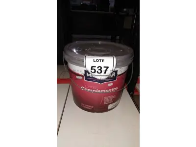 01 BALDE DE TINTA PVA NA COR BRANCA DE 14L MARCA MISTERLAR. (NO ESTADO) ATENÇÃO! FAZER A VISITAÇÃO ANTES DE ARREMATAR, NÃO SABEMOS SE FUNCIONA, LEILÃO NÃO TEM GARANTIA E NEM DEVOLUÇÃO, SUJEITO A POSSÍVEIS AVARIAS VISÍVEIS/OCULTAS E/OU AUSÊNCIA DE COMPONENTES.
