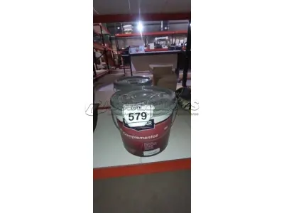 01 BALDE DE TINTA PVA NA COR BRANCA DE 14L MARCA MISTERLAR. (NO ESTADO) ATENÇÃO! FAZER A VISITAÇÃO ANTES DE ARREMATAR, NÃO SABEMOS SE FUNCIONA, LEILÃO NÃO TEM GARANTIA E NEM DEVOLUÇÃO, SUJEITO A POSSÍVEIS AVARIAS VISÍVEIS/OCULTAS E/OU AUSÊNCIA DE COMPONENTES.