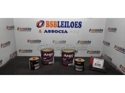 01 LATA DE EPÓXI PDA BRANCO BASE SOLVENTE 2,7L MARCA ANJO TINTAS E 01 LATA DE CATALISADOR ALTA PERFORMACE 900ML MARCA ANJO TINTAS. (NO ESTADO) ATENÇÃO! FAZER A VISITAÇÃO ANTES DE ARREMATAR, NÃO SABEMOS SE FUNCIONA, LEILÃO NÃO TEM GARANTIA E NEM DEVOLUÇÃO, SUJEITO A POSSÍVEIS AVARIAS VISÍVEIS/OCULTAS E/OU AUSÊNCIA DE COMPONENTES.