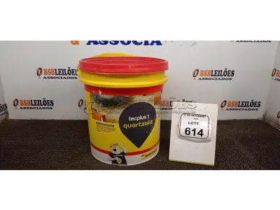 01 BALDE DE ADITIVO PARA ARGAMASSA DE 18L TECPLUS 1 MARCA QUARTZOLIT. (NO ESTADO) ATENÇÃO! FAZER A VISITAÇÃO ANTES DE ARREMATAR, NÃO SABEMOS SE FUNCIONA, LEILÃO NÃO TEM GARANTIA E NEM DEVOLUÇÃO, SUJEITO A POSSÍVEIS AVARIAS VISÍVEIS/OCULTAS E/OU AUSÊNCIA DE COMPONENTES.