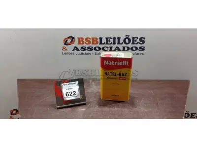 01 LATA DE SOLVENTE NATRI-RAZ PREMIUM DE 5L MARCA NATRIELLI. (NO ESTADO) ATENÇÃO! FAZER A VISITAÇÃO ANTES DE ARREMATAR, NÃO SABEMOS SE FUNCIONA, LEILÃO NÃO TEM GARANTIA E NEM DEVOLUÇÃO, SUJEITO A POSSÍVEIS AVARIAS VISÍVEIS/OCULTAS E/OU AUSÊNCIA DE COMPONENTES.