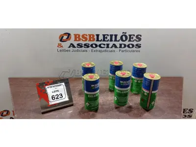 06 LATAS DE DILUENTE THINER 16 DE 900ML CADA MARCA EIXO NOBRE. (NO ESTADO) ATENÇÃO! FAZER A VISITAÇÃO ANTES DE ARREMATAR, NÃO SABEMOS SE FUNCIONA, LEILÃO NÃO TEM GARANTIA E NEM DEVOLUÇÃO, SUJEITO A POSSÍVEIS AVARIAS VISÍVEIS/OCULTAS E/OU AUSÊNCIA DE COMPONENTES.