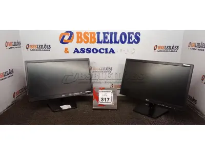 02 MONITORES MARCA LG. (NO ESTADO) ATENÇÃO! FAZER A VISITAÇÃO ANTES DE ARREMATAR, NÃO SABEMOS SE FUNCIONA, LEILÃO NÃO TEM GARANTIA E NEM DEVOLUÇÃO, SUJEITO A POSSÍVEIS AVARIAS VISÍVEIS/OCULTAS E/OU AUSÊNCIA DE COMPONENTES.