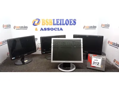 04 MONITORES MARCA SAMSUNG. (NO ESTADO) ATENÇÃO! FAZER A VISITAÇÃO ANTES DE ARREMATAR, NÃO SABEMOS SE FUNCIONA, LEILÃO NÃO TEM GARANTIA E NEM DEVOLUÇÃO, SUJEITO A POSSÍVEIS AVARIAS VISÍVEIS/OCULTAS E/OU AUSÊNCIA DE COMPONENTES.