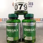 LOTE 079 - 03 FRASCOS DE OMEGA3 MACROPHYTUS 1000MG COM 120 CAPSULAS CADA. (NO ESTADO, LEILÃO NÃO TEM GARANTIA E NEM DEVOLUÇÃO, SUJEITO A POSSÍVEIS AVARIAS VISÍVEIS/OCULTAS E/OU AUSÊNCIA DE COMPONENTES).