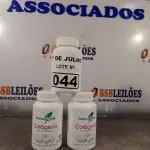 LOTE 044 - 03 FRASCOS DE COLÁGENO NATURE VIDA 250MG COM 120 CAPSULAS CADA. (NO ESTADO, LEILÃO NÃO TEM GARANTIA E NEM DEVOLUÇÃO, SUJEITO A POSSÍVEIS AVARIAS VISÍVEIS/OCULTAS E/OU AUSÊNCIA DE COMPONENTES).