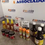 LOTE 106 - 03 CAIXAS DE XANTCLER, SUPLEMENTO ALIMENTAR LIQUIDO, 03 POTES DE MEL, 03 POTES DE SAL ROSA 250G, 03 FRASCOS DE TEMPERO SEM SÓDIO, 03 FRASCOS DE INGLESA LAPON 450ML. (NO ESTADO, LEILÃO NÃO TEM GARANTIA E NEM DEVOLUÇÃO, SUJEITO A POSSÍVEIS AVARIAS VISÍVEIS/OCULTAS E/OU AUSÊNCIA DE COMPONENTES).