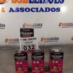 LOTE 032 - 04 CAIXAS COM COLÁGENO HIDROLISADO NATUFORME COM 90 COMPRIMIDOS CADA. (NO ESTADO, LEILÃO NÃO TEM GARANTIA E NEM DEVOLUÇÃO, SUJEITO A POSSÍVEIS AVARIAS VISÍVEIS/OCULTAS E/OU AUSÊNCIA DE COMPONENTES).