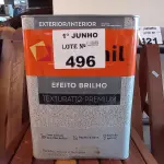 LOTE 496 - 01 LATA DE TEXTURATTO EFEITO BRILHO SUVINIL 24KG. (NO ESTADO, LEILÃO NÃO TEM GARANTIA E NEM DEVOLUÇÃO, SUJEITO A POSSÍVEIS AVARIAS VISÍVEIS/OCULTAS E/OU AUSÊNCIA DE COMPONENTES).