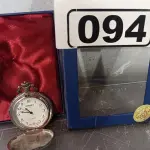 LOTE 094 - 01 RELÓGIO DE BOLSO ANALÓGICO. (NO ESTADO, LEILÃO NÃO TEM GARANTIA E NEM DEVOLUÇÃO, SUJEITO A POSSÍVEIS AVARIAS VISÍVEIS/OCULTAS E/OU AUSÊNCIA DE COMPONENTES).