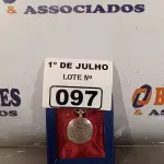 LOTE 097 - 01 RELÓGIO DE BOLSO ANALÓGICO. (NO ESTADO, LEILÃO NÃO TEM GARANTIA E NEM DEVOLUÇÃO, SUJEITO A POSSÍVEIS AVARIAS VISÍVEIS/OCULTAS E/OU AUSÊNCIA DE COMPONENTES).