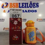 LOTE 067 - 01 GARRAFA TÉRMICA INFANTIL. (NO ESTADO, LEILÃO NÃO TEM GARANTIA E NEM DEVOLUÇÃO, SUJEITO A POSSÍVEIS AVARIAS VISÍVEIS/OCULTAS E/OU AUSÊNCIA DE COMPONENTES).