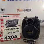 LOTE 420 - 01 CAIXA DE SOM BLUETOOTH XTRAD GOLF BOX. (NO ESTADO, LEILÃO NÃO TEM GARANTIA E NEM DEVOLUÇÃO, SUJEITO A POSSÍVEIS AVARIAS VISÍVEIS/OCULTAS E/OU AUSÊNCIA DE COMPONENTES).