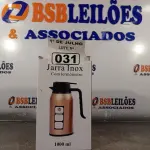 LOTE 031 - 01 JARRA DE INOX COM TERMÔMETRO. (NO ESTADO, LEILÃO NÃO TEM GARANTIA E NEM DEVOLUÇÃO, SUJEITO A POSSÍVEIS AVARIAS VISÍVEIS/OCULTAS E/OU AUSÊNCIA DE COMPONENTES).