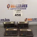 LOTE 456 - 04 CALCULADORAS CIENTIFICAS MARCAS HP. (NO ESTADO, LEILÃO NÃO TEM GARANTIA E NEM DEVOLUÇÃO, SUJEITO A POSSÍVEIS AVARIAS VISÍVEIS/OCULTAS E/OU AUSÊNCIA DE COMPONENTES).