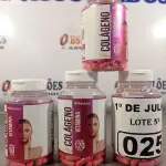 LOTE 025 - 04 FRASCOS DE COLÁGENO NATULORE 120MG SENDO 02 COM 60 E 02 COM 120 CAPSULAS. (NO ESTADO, LEILÃO NÃO TEM GARANTIA E NEM DEVOLUÇÃO, SUJEITO A POSSÍVEIS AVARIAS VISÍVEIS/OCULTAS E/OU AUSÊNCIA DE COMPONENTES).