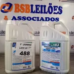 LOTE 488 - 10 LITROS DE HIPOCLORITO DE SÓDIO 12%. (NO ESTADO, LEILÃO NÃO TEM GARANTIA E NEM DEVOLUÇÃO, SUJEITO A POSSÍVEIS AVARIAS VISÍVEIS/OCULTAS E/OU AUSÊNCIA DE COMPONENTES).