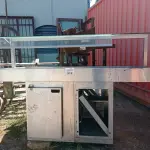 LOTE 512 - 01 BALCÃO E 01 ILHA EM INOX INCOMPLETOS. (NO ESTADO, LEILÃO NÃO TEM GARANTIA E NEM DEVOLUÇÃO, SUJEITO A POSSÍVEIS AVARIAS VISÍVEIS/OCULTAS E/OU AUSÊNCIA DE COMPONENTES).
