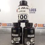 LOTE 100 - 03 FRASCOS DE ARGININA DUOM 500MG COM 120 CAPSULAS CADA. (NO ESTADO, LEILÃO NÃO TEM GARANTIA E NEM DEVOLUÇÃO, SUJEITO A POSSÍVEIS AVARIAS VISÍVEIS/OCULTAS E/OU AUSÊNCIA DE COMPONENTES).