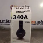 LOTE 340 - 01 FONE DE OUVIDO HEADPHONE ESTÉREO MODELO KA-916. (NO ESTADO, LEILÃO NÃO TEM GARANTIA E NEM DEVOLUÇÃO, SUJEITO A POSSÍVEIS AVARIAS VISÍVEIS/OCULTAS E/OU AUSÊNCIA DE COMPONENTES).