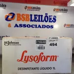 LOTE 494 - 12 LITROS DE LYSOFORM. (NO ESTADO, LEILÃO NÃO TEM GARANTIA E NEM DEVOLUÇÃO, SUJEITO A POSSÍVEIS AVARIAS VISÍVEIS/OCULTAS E/OU AUSÊNCIA DE COMPONENTES).