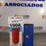 LOTE 190 - 01 CAIXA DE SOM BLUETOOTH ML MODELO ML-113. (NO ESTADO, LEILÃO NÃO TEM GARANTIA E NEM DEVOLUÇÃO, SUJEITO A POSSÍVEIS AVARIAS VISÍVEIS/OCULTAS E/OU AUSÊNCIA DE COMPONENTES).