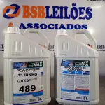 LOTE 489 - 10 LITROS DE HIPOCLORITO DE SÓDIO 12%. (NO ESTADO, LEILÃO NÃO TEM GARANTIA E NEM DEVOLUÇÃO, SUJEITO A POSSÍVEIS AVARIAS VISÍVEIS/OCULTAS E/OU AUSÊNCIA DE COMPONENTES).