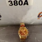 LOTE 380 - 01 RELÓGIO DE PULSO ANALÓGICO. (NO ESTADO, LEILÃO NÃO TEM GARANTIA E NEM DEVOLUÇÃO, SUJEITO A POSSÍVEIS AVARIAS VISÍVEIS/OCULTAS E/OU AUSÊNCIA DE COMPONENTES).