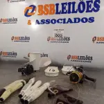 LOTE 009 - 01 HÉLICE DE MOTOR NÁUTICO, 02 MOLINETES E VÁRIAS PEÇAS ODONTOLÓGICAS. (NO ESTADO, LEILÃO NÃO TEM GARANTIA E NEM DEVOLUÇÃO, SUJEITO A POSSÍVEIS AVARIAS VISÍVEIS/OCULTAS E/OU AUSÊNCIA DE COMPONENTES).