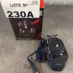 LOTE 230 - 01 MOUSE GAMER. (NO ESTADO, LEILÃO NÃO TEM GARANTIA E NEM DEVOLUÇÃO, SUJEITO A POSSÍVEIS AVARIAS VISÍVEIS/OCULTAS E/OU AUSÊNCIA DE COMPONENTES).