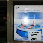 LOTE 209 - PISCINA INFLÁVEL FAST SET DE 2300 LITROS BESTWAY (NO ESTADO SEM GARANTIA DE FUNCIONAMENTO, SUJEITO A POSSÍVEIS AVARIAS VISÍVEIS/OCULTAS E/OU AUSÊNCIA DE COMPONENTES)