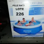 LOTE 226 - PISCINA INFLÁVEL FAST SET DE 2300 LITROS BESTWAY (NO ESTADO SEM GARANTIA DE FUNCIONAMENTO, SUJEITO A POSSÍVEIS AVARIAS VISÍVEIS/OCULTAS E/OU AUSÊNCIA DE COMPONENTES)