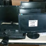 LOTE 174 - 8 MONITORES (NO ESTADO SEM GARANTIA DE FUNCIONAMENTO, SUJEITO A POSSÍVEIS AVARIAS VISÍVEIS/OCULTAS E/OU AUSÊNCIA DE COMPONENTES)