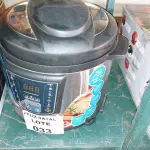 LOTE 033 - PANELA ELÉTRICA DE PRESSÃO MIDEA INOX 6L PPA72 220V (NO ESTADO SEM GARANTIA DE FUNCIONAMENTO, SUJEITO A POSSÍVEIS AVARIAS VISÍVEIS/OCULTAS E/OU AUSÊNCIA DE COMPONENTES)