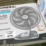 LOTE 074 - VENTILADOR 50CM TURBO, 8 PÁS, 220V, MONDIAL - NVT-50-8P (NO ESTADO SEM GARANTIA DE FUNCIONAMENTO, SUJEITO A POSSÍVEIS AVARIAS VISÍVEIS/OCULTAS E/OU AUSÊNCIA DE COMPONENTES)