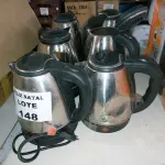 LOTE 148 - 6 CHALEIRAS (NO ESTADO SEM GARANTIA DE FUNCIONAMENTO, SUJEITO A POSSÍVEIS AVARIAS VISÍVEIS/OCULTAS E/OU AUSÊNCIA DE COMPONENTES)