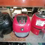 LOTE 046 - 3 AIR FRYER (NO ESTADO SEM GARANTIA DE FUNCIONAMENTO, SUJEITO A POSSÍVEIS AVARIAS VISÍVEIS/OCULTAS E/OU AUSÊNCIA DE COMPONENTES)