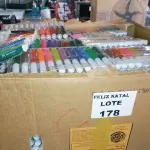 LOTE 178 - GRANDE QUANTIDADE DE CANETINHAS HIDROGRÁFICA COM 12 UNIDADES (NO ESTADO SEM GARANTIA DE FUNCIONAMENTO, SUJEITO A POSSÍVEIS AVARIAS VISÍVEIS/OCULTAS E/OU AUSÊNCIA DE COMPONENTES)