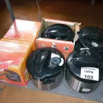 LOTE 102 - 6 PANELAS ELÉTRICAS (NO ESTADO SEM GARANTIA DE FUNCIONAMENTO, SUJEITO A POSSÍVEIS AVARIAS VISÍVEIS/OCULTAS E/OU AUSÊNCIA DE COMPONENTES)